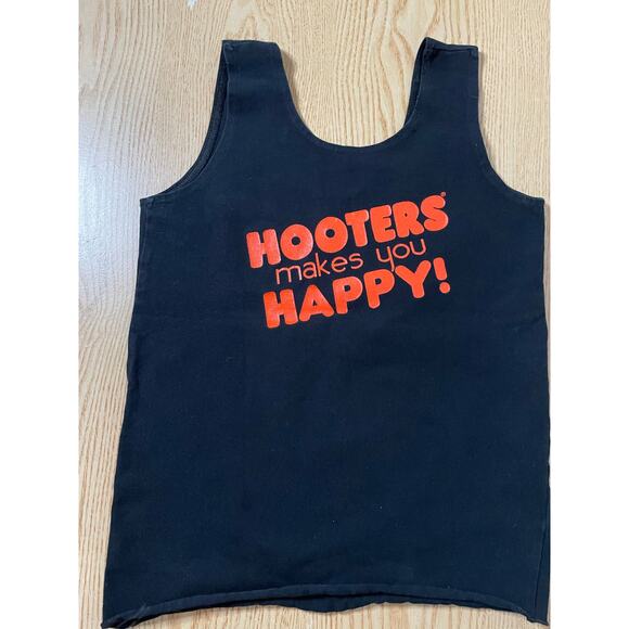 B31-14 Hooters Girl Uniform Rare Tank Black size Small Cotton spandex - Picture 3 of 4